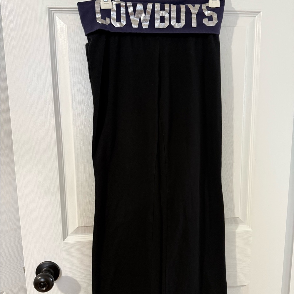 Size S PINK Victoria's Secret Black and Blue Boot Cut Leggings